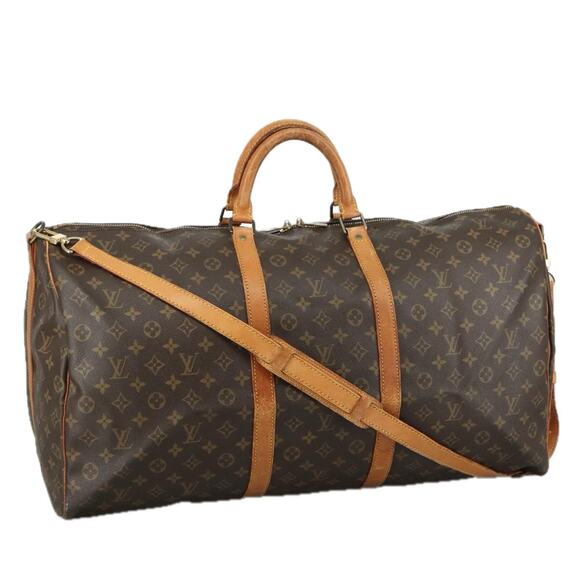 LOUIS VUITTON Monogram Keepall Bandouliere 60 Boston Bag M41412 - Picture 1 of 16